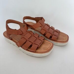 Madewell Brown Fisherman Sandals